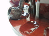 Tobacco Pipe Rack - 12 Pipes - With Middle Storage for Pipe Tobacco