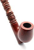 19 Inch Long Orient Italian Briar Wood Tobacco Pipe
