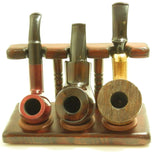 Tobacco Pipe Stand - 3 Pipe Stand - Polish Import