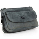 Tobacco Pipe Combo Pouch - Diesel Leather - [Slate Black]