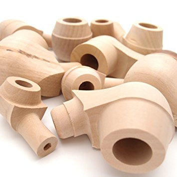 10 Un-Finished Tobacco Pipes, Damaged, Mis-Cuts and D Quality