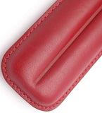 Leather Cigar Case for 2 (Corona) - Authentic Full Grade Buffalo Hide Leather