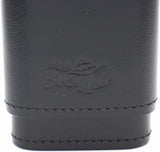 Cigar Carrying Cases - (Robusto) - Authentic Full Grade Buffalo Hide Leather - Black