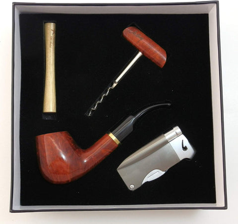 Briar Tobacco Pipe Gift Set With Accessories