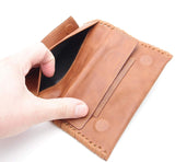 Tobacco Pouch - Authentic Full Grade Cow Hide Leather - Tan