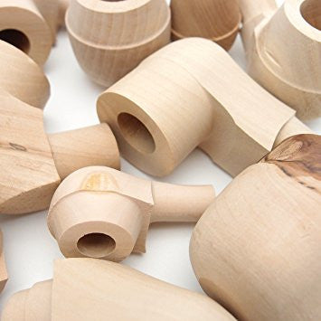 10 Un-Finished Tobacco Pipes, Damaged, Mis-Cuts and D Quality